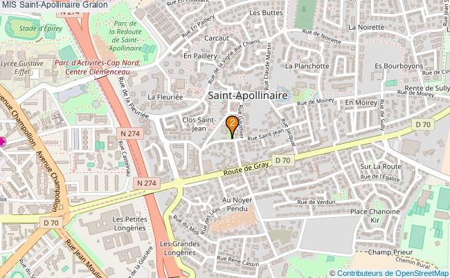 plan MIS Saint-Apollinaire Associations MIS Saint-Apollinaire : 3 associations