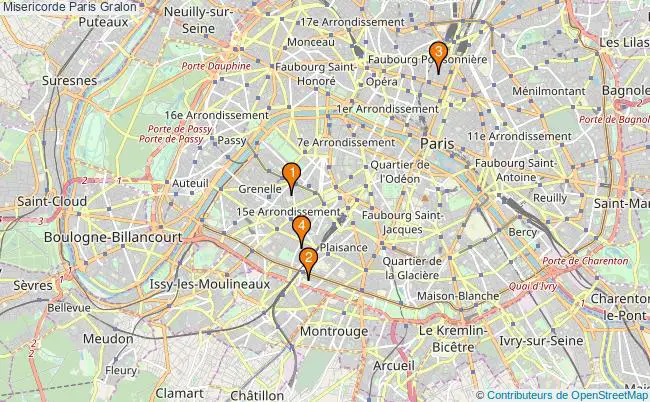 plan Misericorde Paris Associations Misericorde Paris : 4 associations
