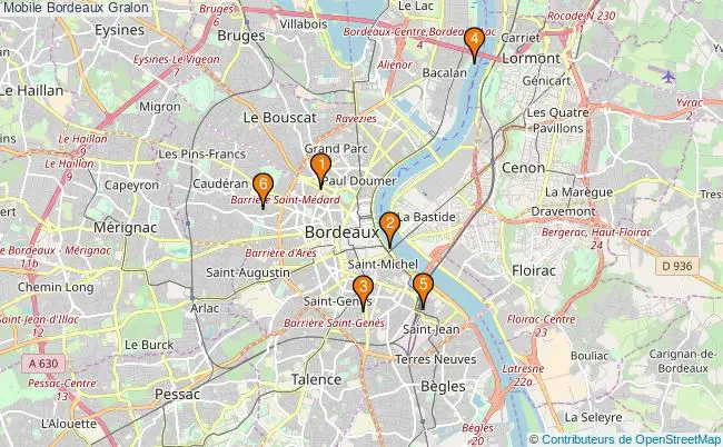 plan Mobile Bordeaux Associations Mobile Bordeaux : 9 associations
