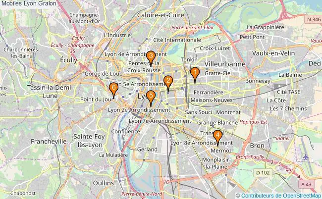 plan Mobiles Lyon Associations Mobiles Lyon : 8 associations