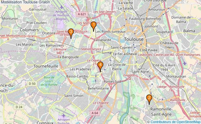 plan Modélisation Toulouse Associations modélisation Toulouse : 3 associations