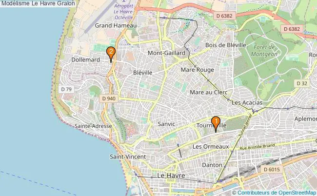 plan Modélisme Le Havre Associations modélisme Le Havre : 3 associations