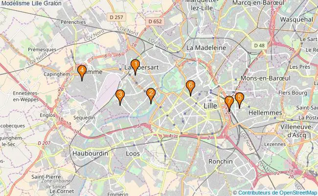 plan Modélisme Lille Associations modélisme Lille : 8 associations