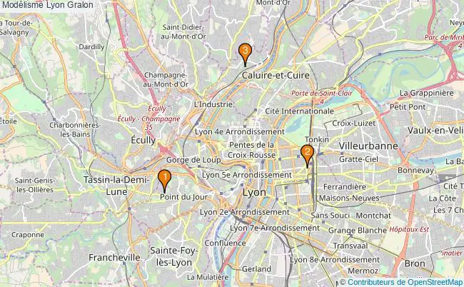 plan Modélisme Lyon Associations modélisme Lyon : 4 associations