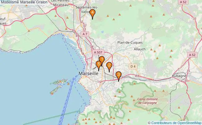 plan Modélisme Marseille Associations modélisme Marseille : 6 associations