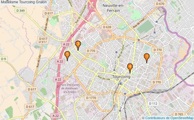 plan Modélisme Tourcoing Associations modélisme Tourcoing : 5 associations