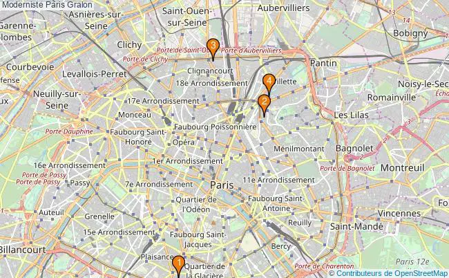 plan Moderniste Paris Associations moderniste Paris : 4 associations