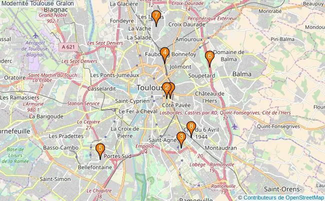 plan Modernité Toulouse Associations Modernité Toulouse : 7 associations
