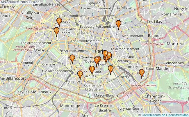 plan Moléculaire Paris Associations moléculaire Paris : 14 associations