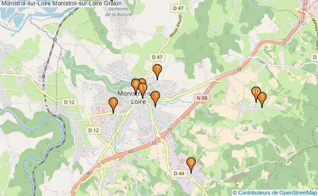 plan Monistrol-sur-Loire Monistrol-sur-Loire Associations Monistrol-sur-Loire Monistrol-sur-Loire : 9 associations
