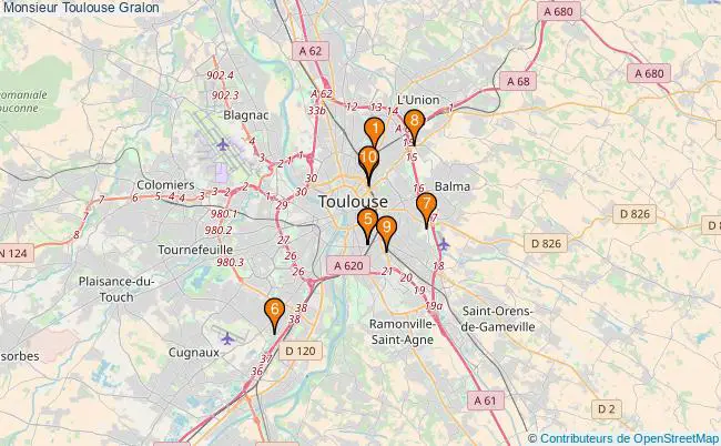 plan Monsieur Toulouse Associations Monsieur Toulouse : 10 associations