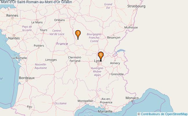 plan Mont d'Or Saint-Romain-au-Mont-d'Or Associations Mont d'Or Saint-Romain-au-Mont-d'Or : 7 associations