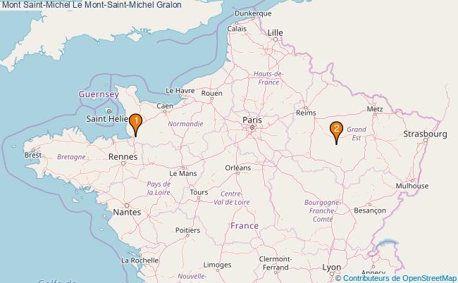 plan Mont Saint-Michel Le Mont-Saint-Michel Associations Mont Saint-Michel Le Mont-Saint-Michel : 3 associations