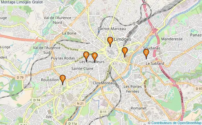 plan Montage Limoges Associations montage Limoges : 6 associations