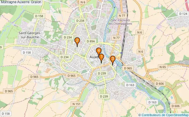 plan Montagne Auxerre Associations Montagne Auxerre : 3 associations