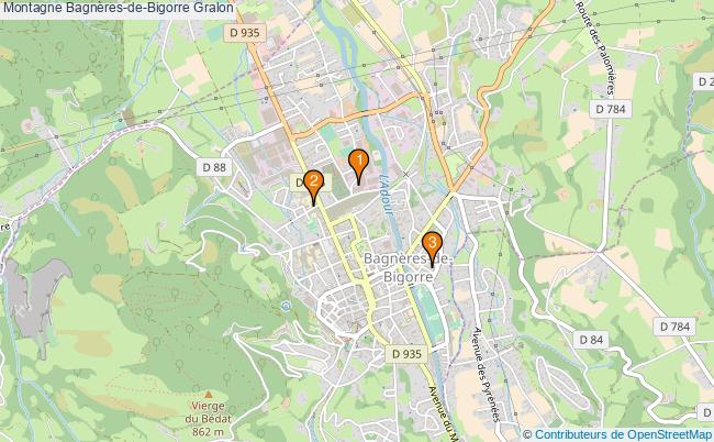 plan Montagne Bagnères-de-Bigorre Associations Montagne Bagnères-de-Bigorre : 3 associations