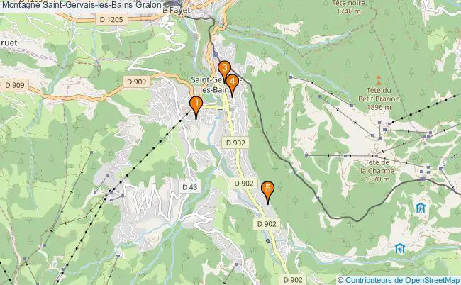 plan Montagne Saint-Gervais-les-Bains Associations Montagne Saint-Gervais-les-Bains : 8 associations