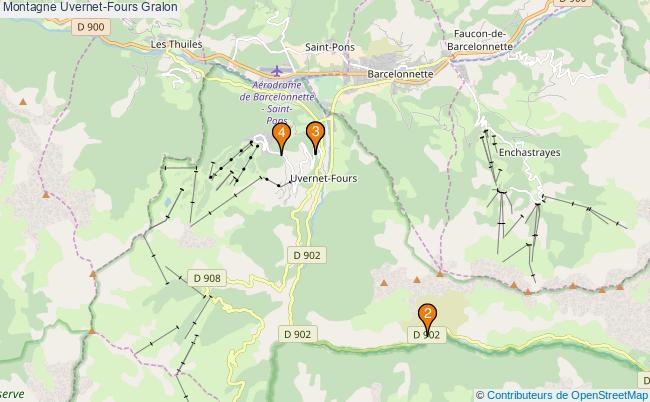 plan Montagne Uvernet-Fours Associations Montagne Uvernet-Fours : 4 associations