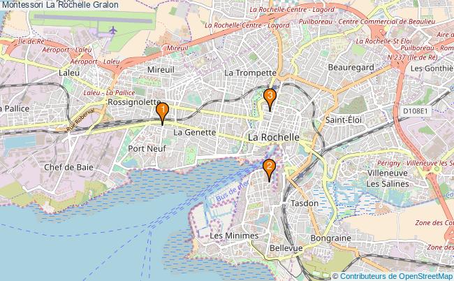 plan Montessori La Rochelle Associations Montessori La Rochelle : 3 associations