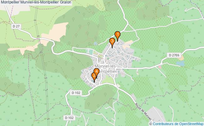 plan Montpellier Murviel-lès-Montpellier Associations Montpellier Murviel-lès-Montpellier : 4 associations