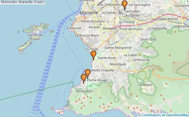 plan Montredon Marseille Associations Montredon Marseille : 5 associations