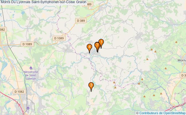 plan Monts Du Lyonnais Saint-Symphorien-sur-Coise Associations Monts Du Lyonnais Saint-Symphorien-sur-Coise : 7 associations
