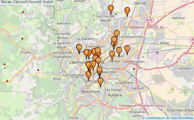 plan Morale Clermont-Ferrand Associations morale Clermont-Ferrand : 43 associations