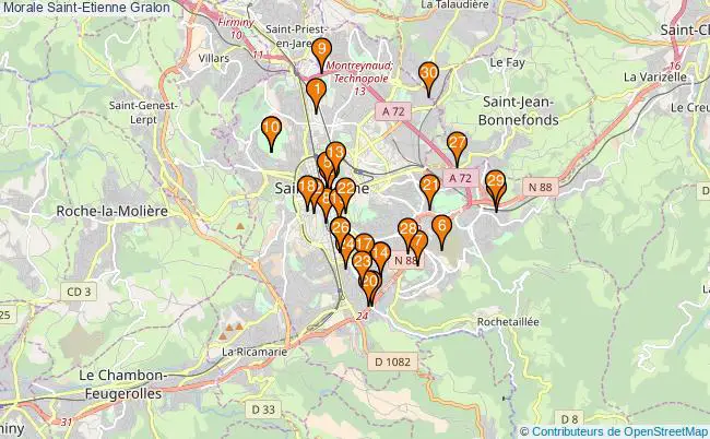 plan Morale Saint-Etienne Associations morale Saint-Etienne : 60 associations