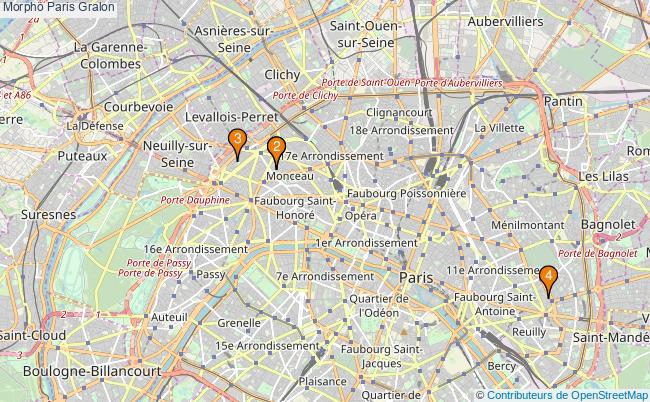 plan Morpho Paris Associations morpho Paris : 5 associations