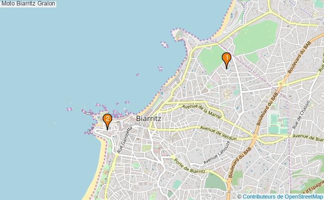 plan Moto Biarritz Associations moto Biarritz : 3 associations