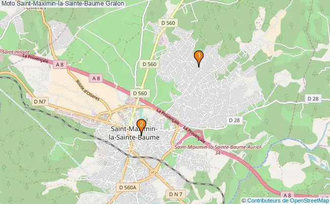 plan Moto Saint-Maximin-la-Sainte-Baume Associations moto Saint-Maximin-la-Sainte-Baume : 4 associations