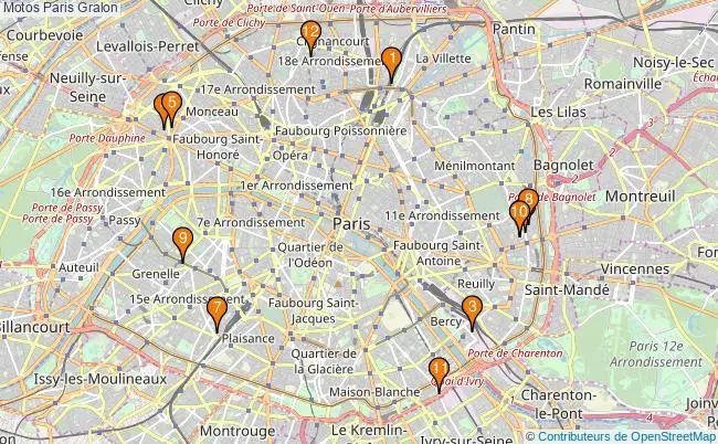 plan Motos Paris Associations motos Paris : 20 associations