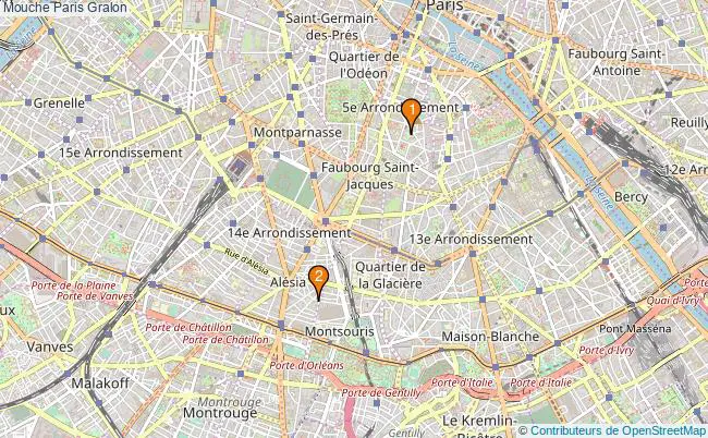 plan Mouche Paris Associations mouche Paris : 3 associations