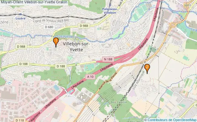 plan Moyen-Orient Villebon-sur-Yvette Associations Moyen-Orient Villebon-sur-Yvette : 2 associations