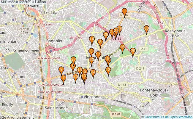plan Multimédia Montreuil Associations multimédia Montreuil : 41 associations