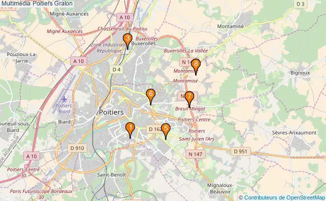 plan Multimédia Poitiers Associations multimédia Poitiers : 9 associations