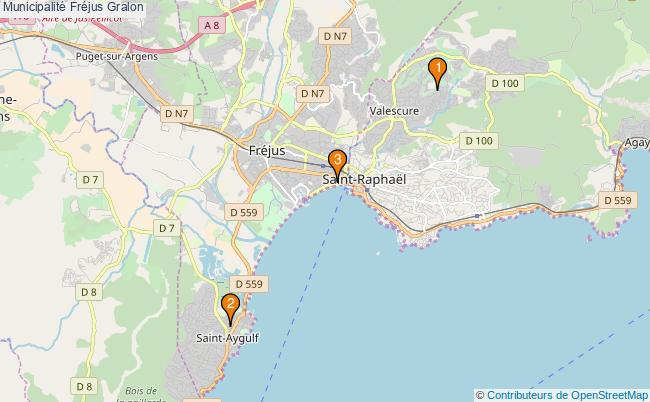 plan Municipalité Fréjus Associations municipalité Fréjus : 3 associations