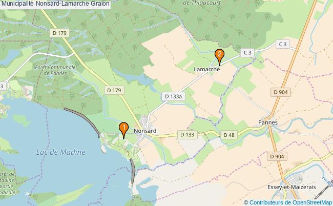 plan Municipalité Nonsard-Lamarche Associations municipalité Nonsard-Lamarche : 3 associations