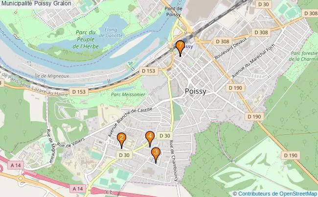 plan Municipalité Poissy Associations municipalité Poissy : 8 associations