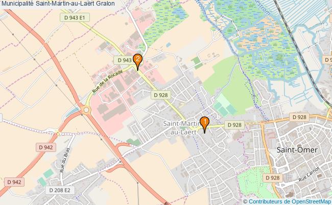 plan Municipalité Saint-Martin-au-Laërt Associations municipalité Saint-Martin-au-Laërt : 2 associations