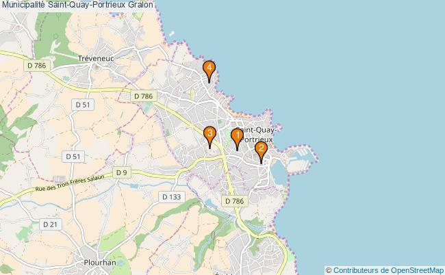 plan Municipalité Saint-Quay-Portrieux Associations municipalité Saint-Quay-Portrieux : 4 associations