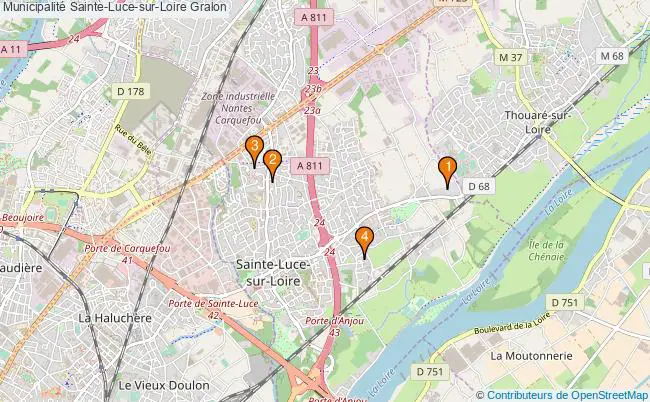 plan Municipalité Sainte-Luce-sur-Loire Associations municipalité Sainte-Luce-sur-Loire : 4 associations