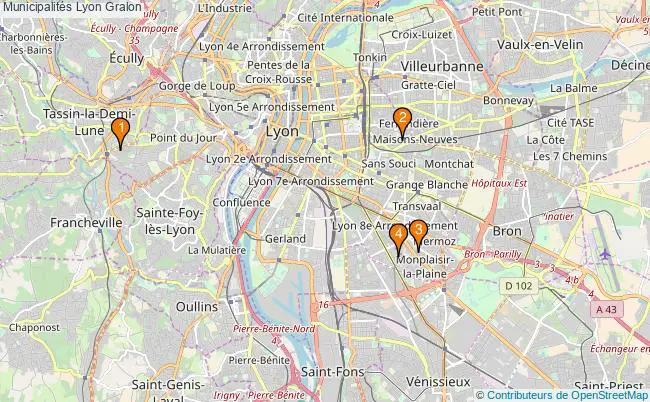 plan Municipalités Lyon Associations municipalités Lyon : 6 associations