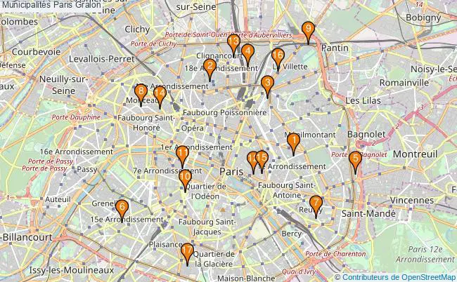 plan Municipalités Paris Associations municipalités Paris : 23 associations