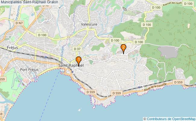 plan Municipalités Saint-Raphaël Associations municipalités Saint-Raphaël : 3 associations