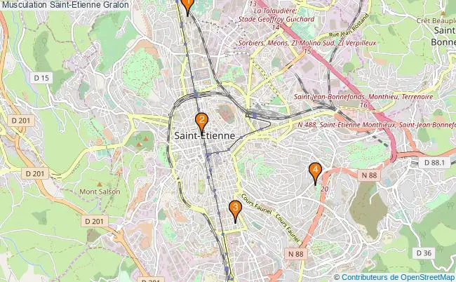 plan Musculation Saint-Etienne Associations musculation Saint-Etienne : 5 associations