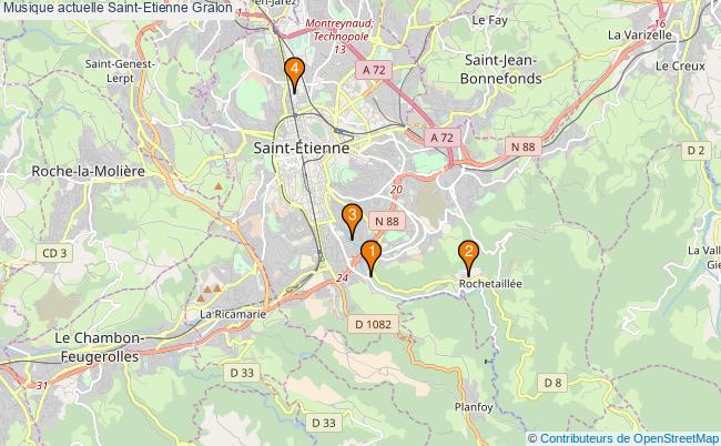 plan Musique actuelle Saint-Etienne Associations musique actuelle Saint-Etienne : 4 associations
