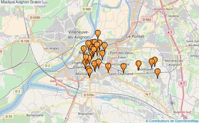 plan Musique Avignon Associations musique Avignon : 114 associations