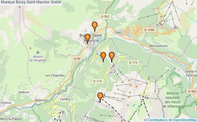 plan Musique Bourg-Saint-Maurice Associations musique Bourg-Saint-Maurice : 5 associations