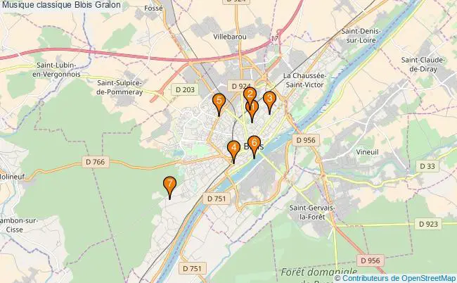 plan Musique classique Blois Associations musique classique Blois : 6 associations